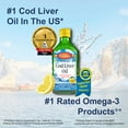 Carlson Cod Liver Oil, 1100 mg Omega3s, Liquid Fish Oil Supplement