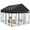 Black-10' x 10', variant on Beige 8' x 4' Heavy Duty Waterproof UV Resistant Pet Kennel Roof Cover