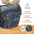 thumbnail image 2 of Travel Cooler Bag - Pioneer Flower Floral Print Pattern Camping Beer Cooler Backpack with Bottle Opener- Waterproof Insulated Picnic Backpacks - Cooler Bag for Beach, 2 of 6