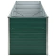 thumbnail image 2 of vidaXL Garden Raised Bed Galvanised Steel 320x80x77 cm Green, 2 of 5