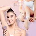 thumbnail image 6 of Women's 2-in-1 Double Head Bikini Shaver - Waterproof Wet/Dry USB Rechargeable Hair Remover for Face, Body, Legs, Underarms & Sensitive Areas, 6 of 7