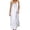 White, variant on QUNYINEY Long Sun Dresses Women Cotton Linen Summer Solid Sleeveless Slip Dress Backless Loose Fit Spaghetti Straps Crew Neck Beach Dress