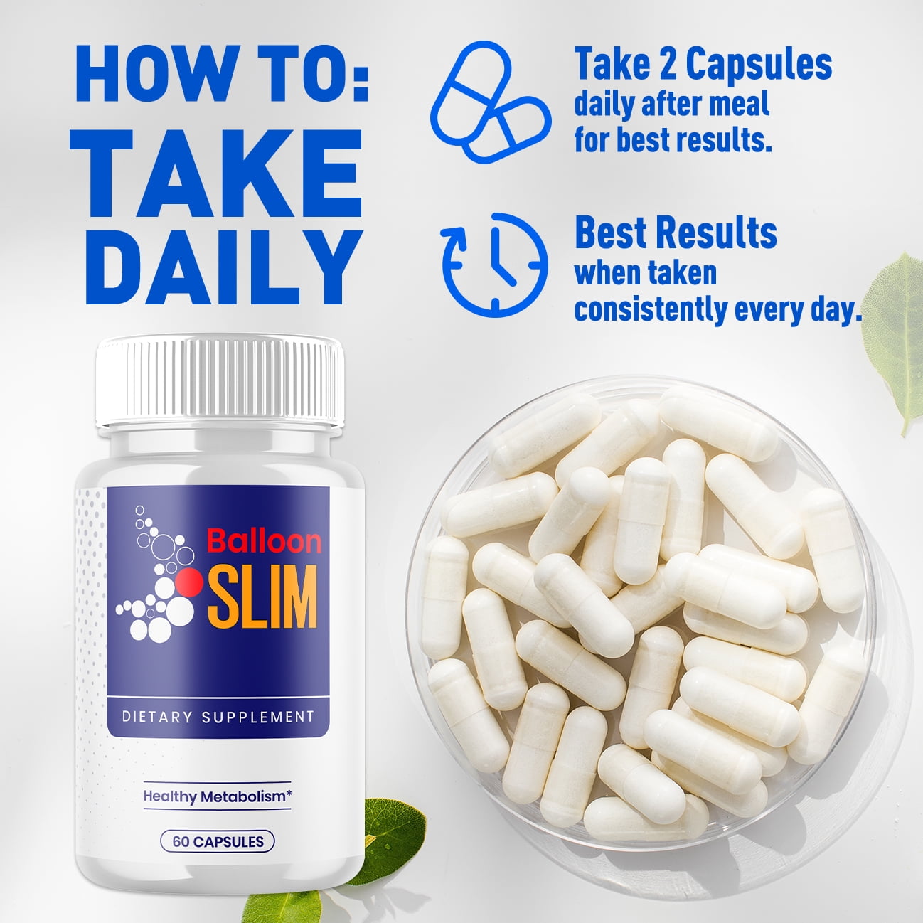 Balloon Slim Advanced Formula Pills Supporting Energy and Healthy Lifestyle BalloonSlim 120 Capsules