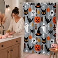 thumbnail image 3 of Leeye Halloween Shower Curtain Waterproof Quick Install Decorative Pumpkin Printed For Bathroom Bathtub, 3 of 4