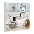thumbnail image 3 of Stupell Industries Bathroom Farmhouse Style Tub Neutral Grey Drawing Paintings Unframed Art Print Wall Art, 12x12, by Yellow Café, 3 of 5