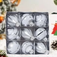 thumbnail image 2 of KOYPTL 9Pcs 3.14In Christmas Ball Ornaments Set for Tree,Shatterproof White Glittering Hanging Bulbs Pendants for Christmas Tree Porch Yard Holiday Decorations for Xmas Birthday Home Party Supplies, 2 of 6