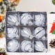 thumbnail image 1 of Juego de 9 bolas navideñas blancas para decorar el árbol de Navidad. Diversos estilos de adornos navideños. También se pueden usar para otras fiestas., 1 of 6