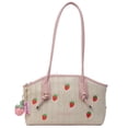 thumbnail image 1 of 9823 Bolso Axila Tejido Mano Con Hombro Ins Bordado Paja (rosa) Rosa, 1 of 9