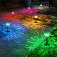 thumbnail image 5 of 2-Pack Solar Lights - 15H Ultra Bright Outdoor Lighting for Walkways | IP65 Waterproof & Freeze Proof | Adjustable Height Garden Stakes (Warm White), 5 of 8