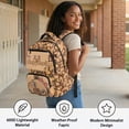 thumbnail image 5 of HUIACONG Adorable Capybara Backpack, Lightweight Casual School Bookbag for Kids 9-12, Water Resistant with Padded Straps for Daily Use, 5 of 7