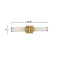 thumbnail image 5 of AC11772CB Artcraft Lighting Positano - 2 Light Bath Vanity-4.7 Inches Tall and 20.8 Inches Wide-Brushed Brass Finish-Clear Glass Color, 5 of 8