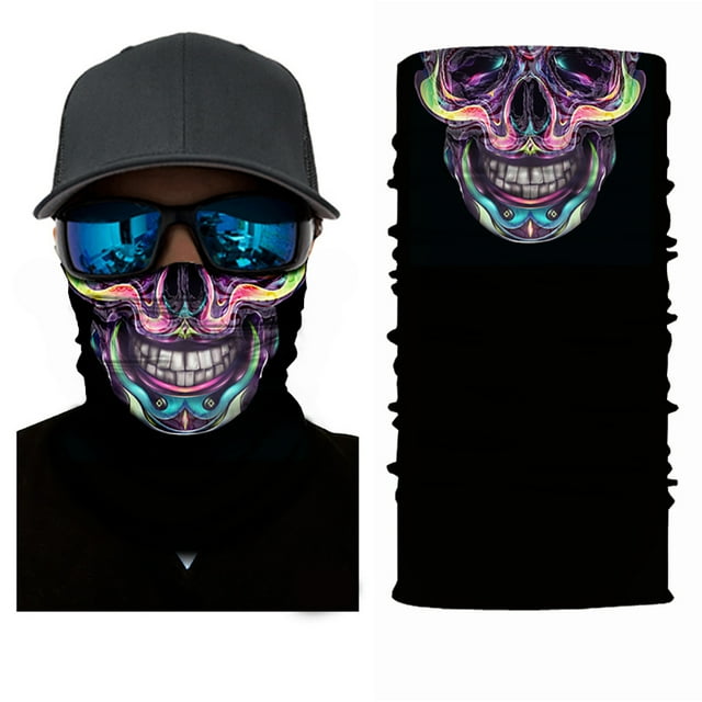 Pack of 10 Face Mask with Dust and Sun UV Protection - Elastic, Fishing and