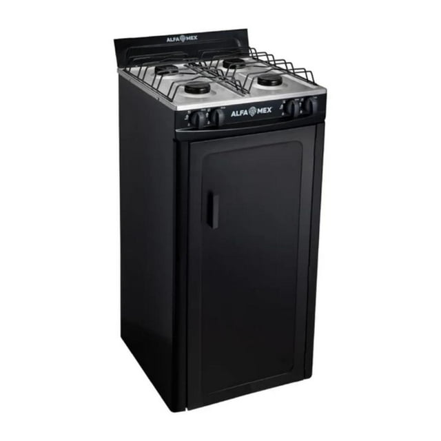 Parrilla de Gas con Gabinete Alfamex 4 Quemadores Negra 212
