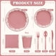 thumbnail image 2 of 175 PIEZAS Cielito Lindo Juego de Vajilla de Barro Mexicano para Fiesta Incluye Platos de Papel Cielito Lindo Rosa, Servilletas y Vasos para Boda, Cumpleaños, Decoración de Fiesta (Rosa), 2 of 4