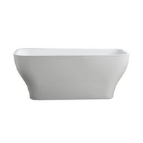 Bellaterra Home Novara 59 inch Freestanding Bathtub in Glossy White