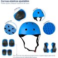 thumbnail image 3 of Juego de Casco de Bicicleta Bluelander para Niños y Niñas, Rodilleras, Coderas, Palmilleras, Azul, 3 of 4