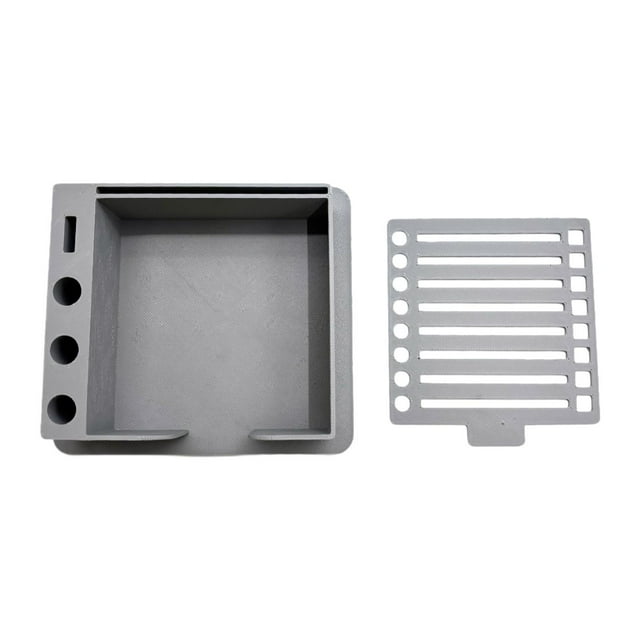HILABEE Sticky Note Holder Sticky Note Stencil for Office Supplies Workers Classroom Grey
