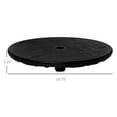 thumbnail image 5 of Outdoor Lighting Outsunny 20" Umbrella Table Tray, Easy to Install Table-Top, Round Portable for Swimming Pool, Beach, Patio, Deck, Garden, Black,Outdoor String Lights, 5 of 5
