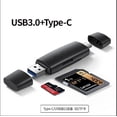 thumbnail image 1 of Lector de tarjetas Sd/micro Sd, lector de tarjetas de memoria USB C Otg USB 3.0 Adaptador de tarjeta SD Lector de tarjetas Micro Sd USB C Aluminio para Sd/mmc/micro Sd/tf/sdxc/sdhc/mic, 1 of 3