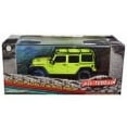 thumbnail image 2 of Greenlight 86179 2016 Jeep Wrangler Unlimited Rubicon Off-Road with Roof Rack Hyper Green All-Terrain Series 1 by 43 Diecast Model Car, 2 of 2