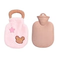thumbnail image 3 of Bolsa de agua caliente con tapa, práctica, reutilizable, portátil, , para calentar las manos en dormitorio, invierno y frío del hogar. Rosa, 3 of 10