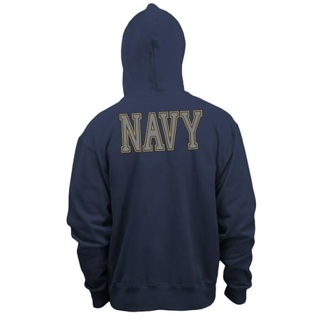 Soffe - Soffe U.S. Navy Hooded Sweatshirt with Reflective Ink Print USN ...