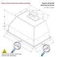 thumbnail image 2 of Awoco RH-BQ-X30 Awoco RH-BQ-X30 30'W 18-1/2'D Built-in Insert 4 Speeds Stainless Steel Range Hood for Wood Hood, 2 of 5
