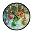 thumbnail image 2 of Voice Activated Clock with Glow Light 12 Inch Large Silent Wall Clock Battery Operated for Home Decor Christmas Ornaments Watercolor Painting, 2 of 8