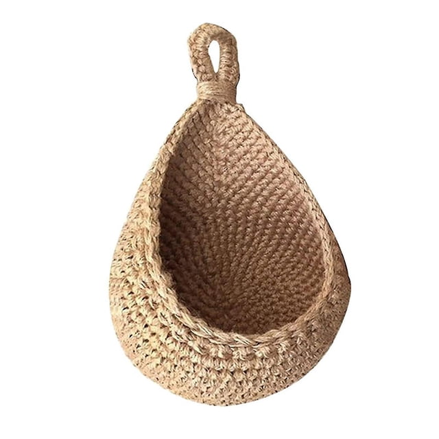 Vintage-Style Handwoven Fruit & Veggie Wall Baskets for Home Storage
