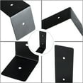 thumbnail image 4 of MIANGASTORE 4pcs L Shape Right Angle Brackets Home Iron Shelf Brackets with Screws (Black), 4 of 8