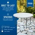 thumbnail image 4 of Plastic Development Group Table de Banquet Pliante Ronde 4 Pieds, Blanche, 4 of 11