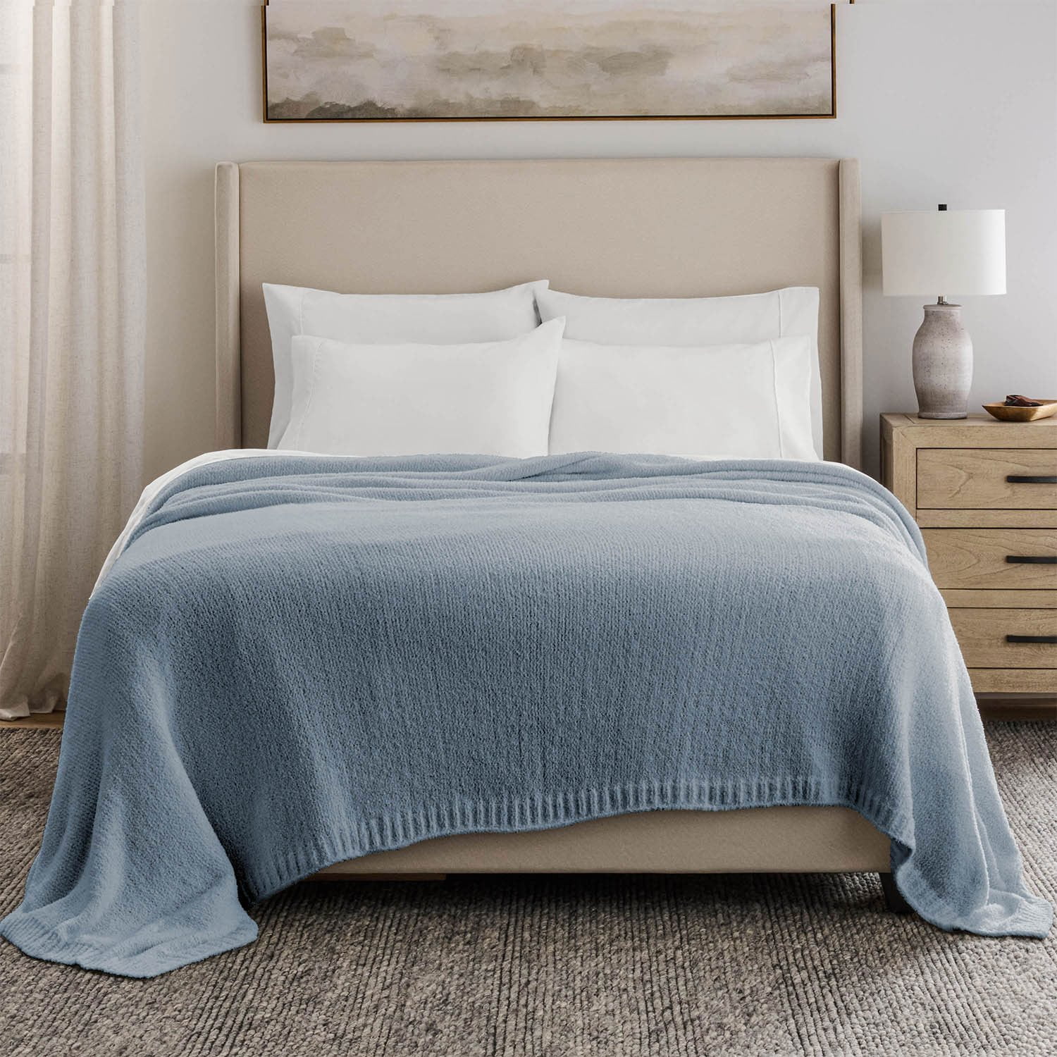 Member's Mark Solid Cozy Knit Blanket, 106