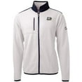 thumbnail image 2 of Men's Cutter & Buck White/Navy Georgia Southern Eagles Big & Tall Cascade Eco Sherpa Fleece Full-Zip Jacket, 2 of 3