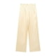 thumbnail image 5 of HH TRAF 2024 Pantalones de pierna ancha ajustados de cintura alta con cordón elegante para mujer, pantalones holgados casuales de color sólido plisados a la moda para mujer, 5 of 5