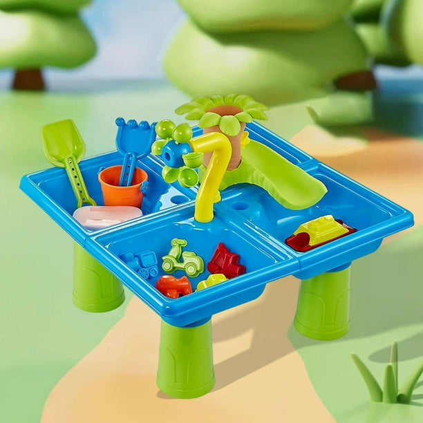 Mesa de arena para niños, mesa de agua, juguetes de agua, juguetes