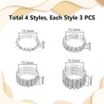 thumbnail image 3 of Sparkly Rhinestone Stackable Elastic Rings Rhinestone Stretch Rings Colorful Thumb Pinky Ring Fashion Crystal Stackable Diamond Elastic Finger Ring, 3 of 9