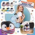 thumbnail image 2 of Cute Penguin Plush Toy, Backpack Charm & Desk Companion, Random Style Adorable Stuffed Animal Hanging Ornament, 2 of 6