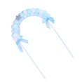 thumbnail image 6 of Dytern Birthday Lovely Cake Topper Star Hairball Arch Cake Fruit Pick Dessert Table Decoration Supplies (Blue), 6 of 10