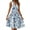 Blue, variant on Summer Dresses, Floral Wedding Guest Casual V Neck Sleeveless Tunic Tank Dress Cocktail Beach Dresses For Dresses Women Bride Cute Spring Dresses Plus Size Dresses (XL, Cyan) ZMTing