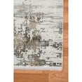 thumbnail image 4 of Carved Abstract Ivory Gray Abstract Area Rug 4'11"x7'6", 4 of 7