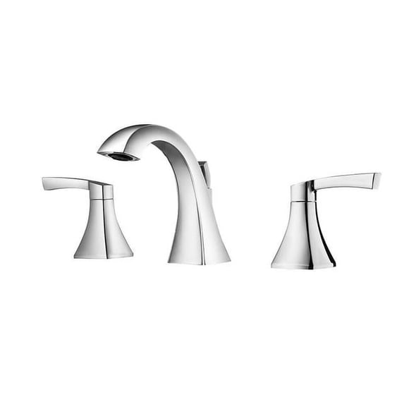 Abbie 105123-BAF-PC Deux Poignées Robinet de Salle de Bain 8 Pouces & 44; Chrome Poli