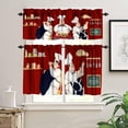 thumbnail image 3 of Chef Gnome Kitchen Curtains 3 Piece Set, Kitchen Window Chef Kitchen Decor Three Fat Chefs for Cafe Kitchen and Bedroom (24" L Tiers & 18" L Valance), 3 of 6