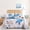 Nautical Turtle, variant on Coastal Quilts Bedding Set King Size - Summer Nautical Bedding Quilt with Pillow Cases, Beach Reversible Quilt Set Ocean Blue Seahorse Bedspreads Coverlet Soft Lightweight Comforter