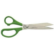 Scissors-Lefty 7" Straight, Green Handle