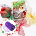 thumbnail image 2 of MesaSe  craft supplies Poly Mesh Ribbon With Metallic Foil Each Roll For Wreaths Swags Bows Wrapping And Decorating, 2 of 2
