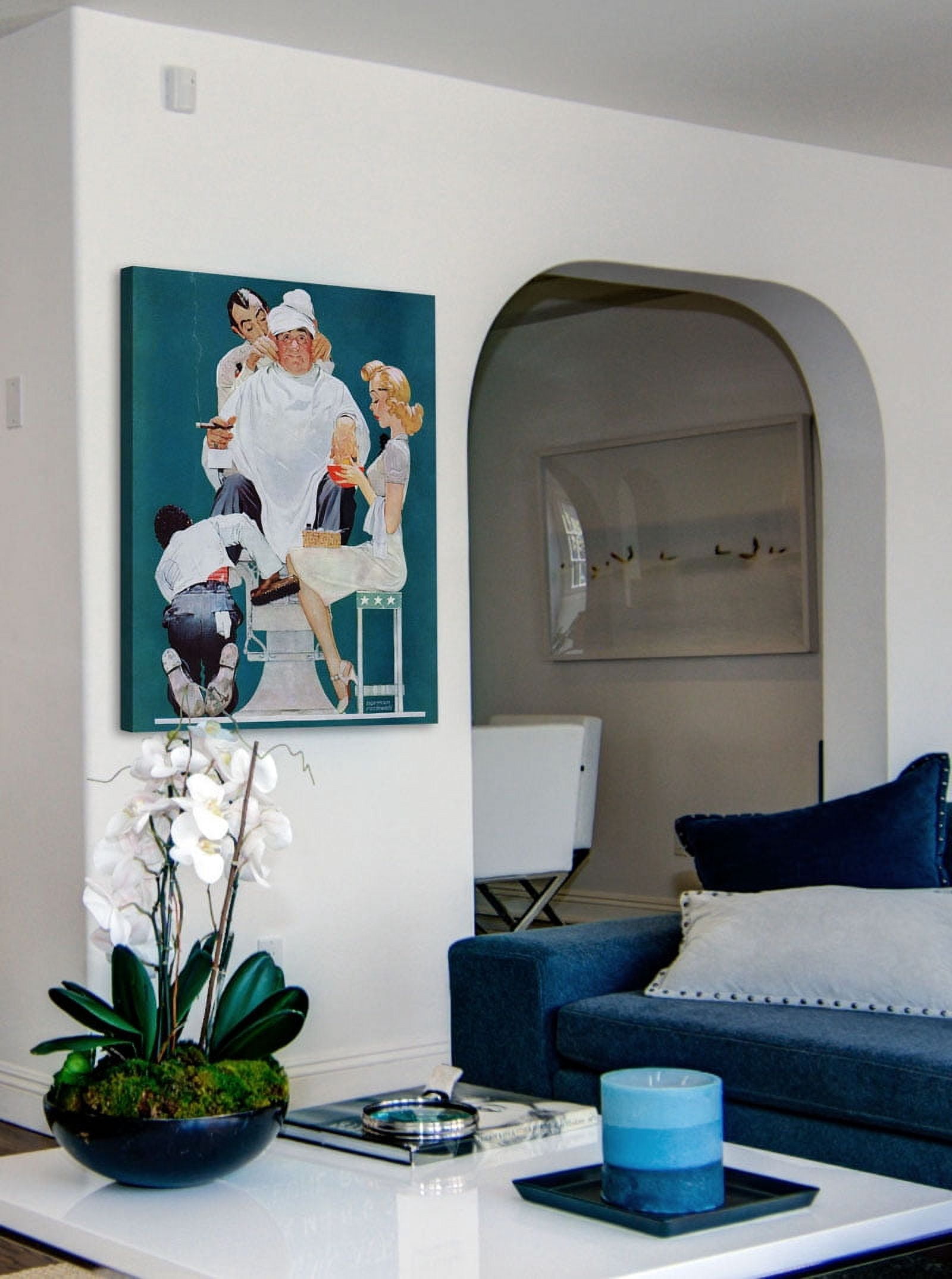Marmont Hill "Full Treatment" by Norman Rockwell Painting Print on Canvas