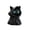 Blue, variant on Mysterious Hooded Cat Figurine, Hooded Black Cat Figurine Gothic Wizard Statue, Mini Resin Cloak Cat with Big Green Eyes,Gifts for Cat Lovers