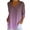 Purple, variant on SROBPTY Womens Top Gradient Print V Neck 3/4 Sleeve Pullover T Shirt