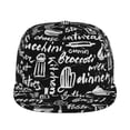 thumbnail image 2 of Gaeub Pasta Bacon Flat Bill Snapback Hats Baseball Caps with Adjustable for Running Workouts and Outdoor Activities, 2 of 9