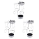 thumbnail image 5 of Advancent Spinning Metal Carrusel Tea Light Candle Holder Stand Light Decoración Navidad Encanto de amor 3piezas Advancent CBP016626, 5 of 6